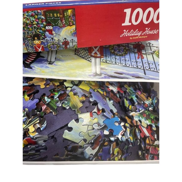 Holiday House 1000-Piece Jigsaw Puzzle By White Mountain - Picture 2 of 3